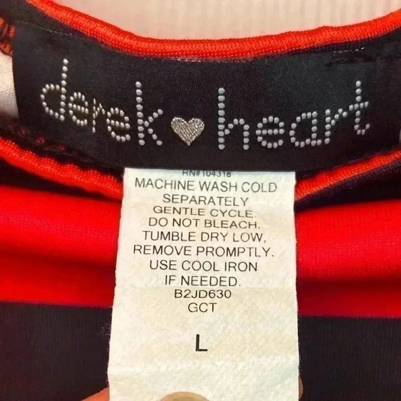 Derek Heart Women’s Dress Size Small Mini Multicolor Stripes NWOT - Picture 3 of 5